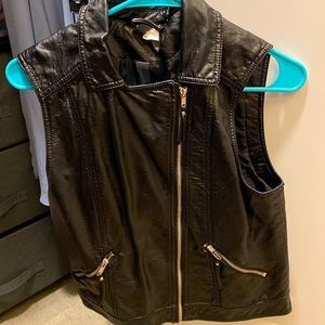 Faux Leather Vest